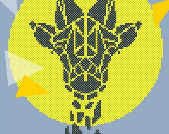 Cross Stitch Pattern "Abstract Giraffe"