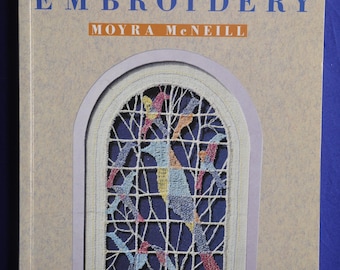 Drawn Thread Embroidery by Moyra McNeill Paperback Book Including Hedebo Hardanger Needleweaving Reticella and Russian Drawn Ground