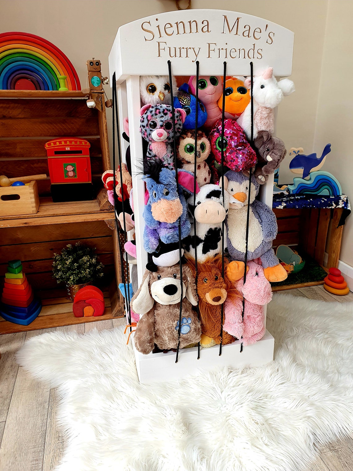 Painted CE tested Teddy bear storage teddy zoo childrens Etsy