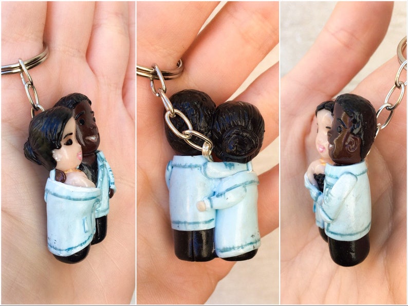 Personalized Photo Keychain Girlfriend Boyfriend Keychain Etsy