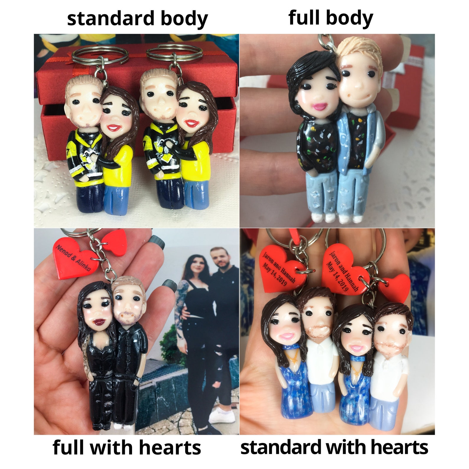 Personalized photo keychain Girlfriend boyfriend keychain Etsy