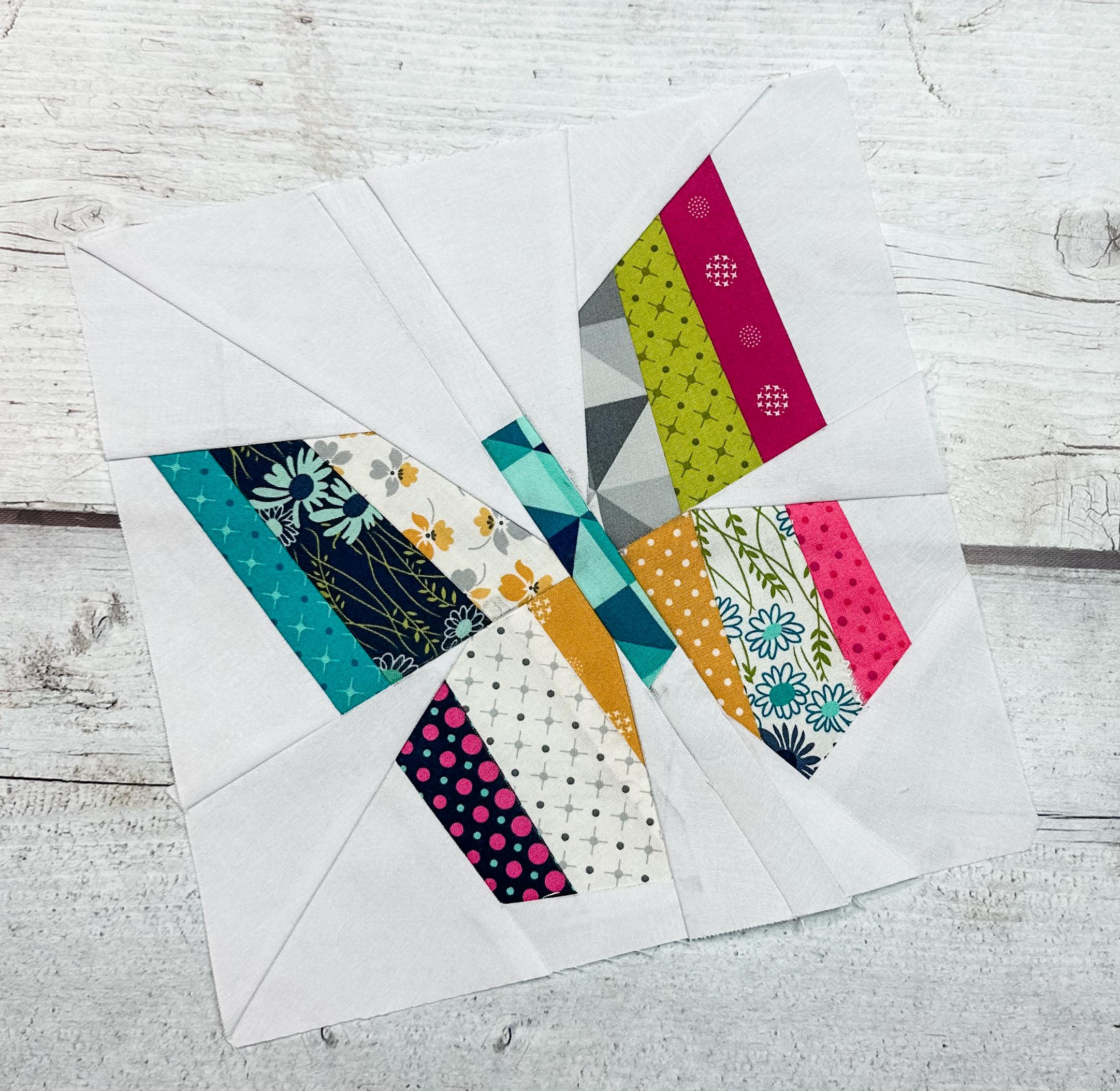 Butterfly FPP Quilt Block Simple Sewing Pattern for Spring, 6 Sizes ...
