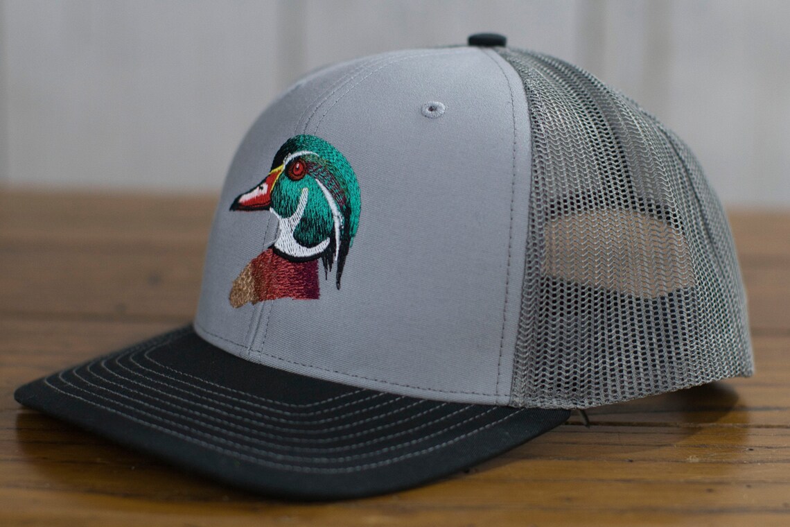 Duck Hat Duck Hunting Hat Embroidered Duck Dad Hat Wood Etsy Australia