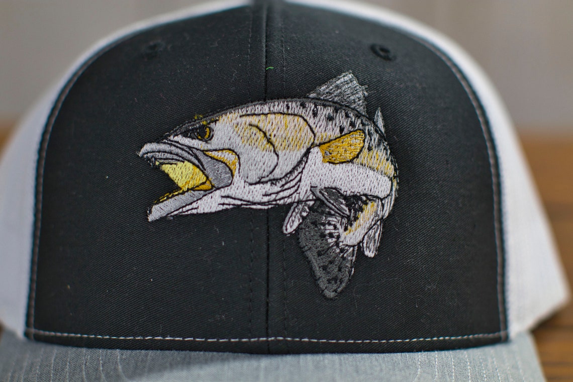 Speckled Trout Hat Trout Fishing Hat Embroidered Fish Dad Etsy