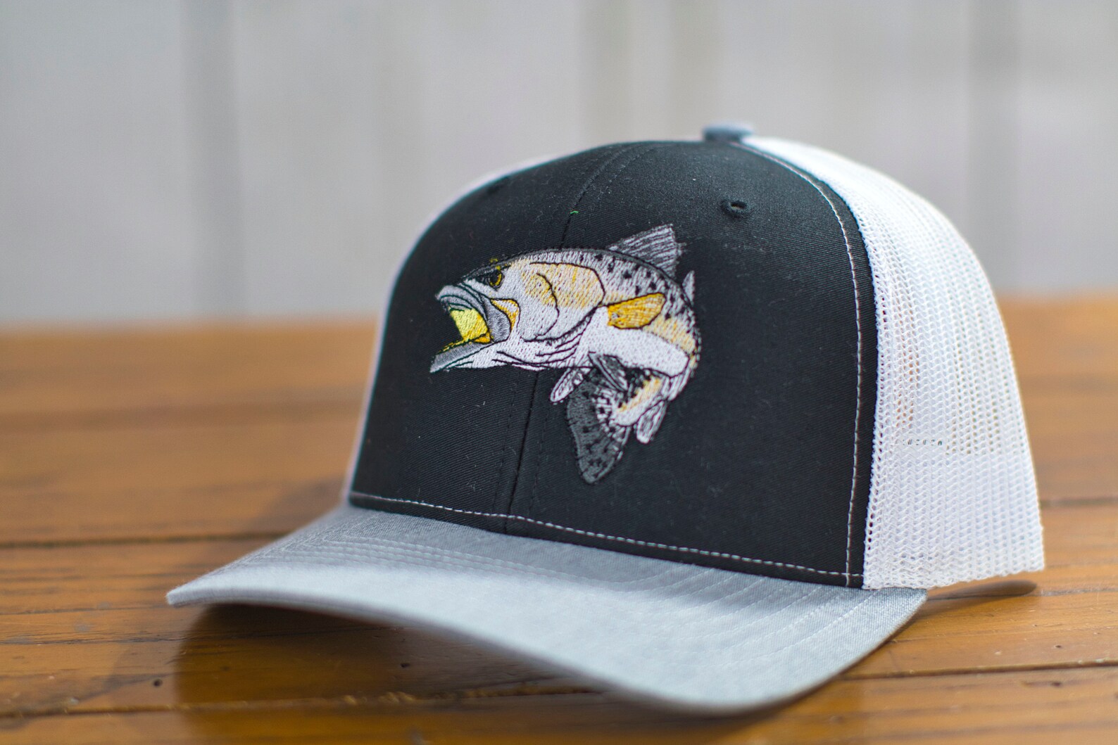 Speckled Trout Hat Trout Fishing Hat Embroidered Fish Dad Etsy