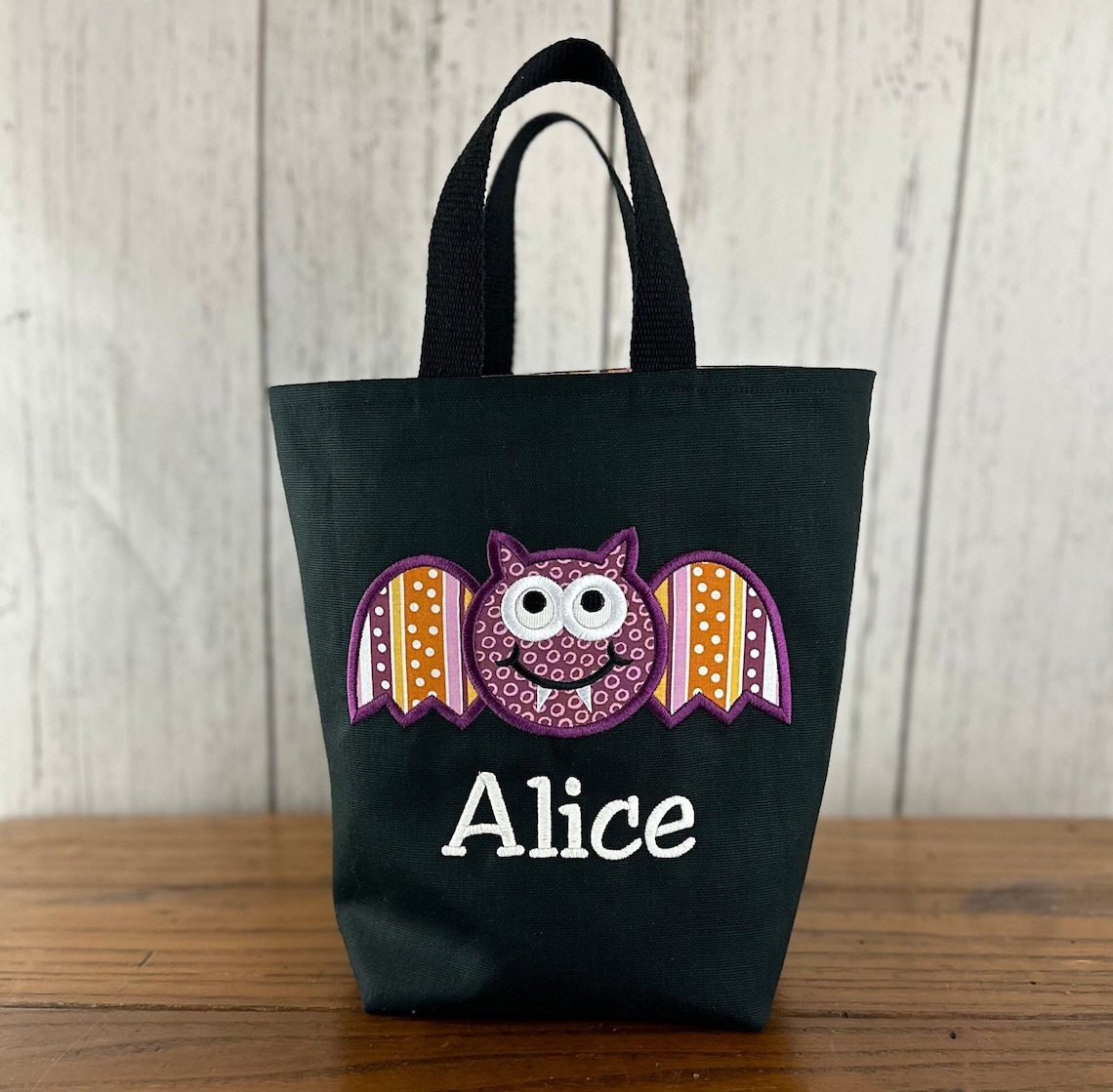 Personalized Kids Halloween Bag – Glow in the Dark Name