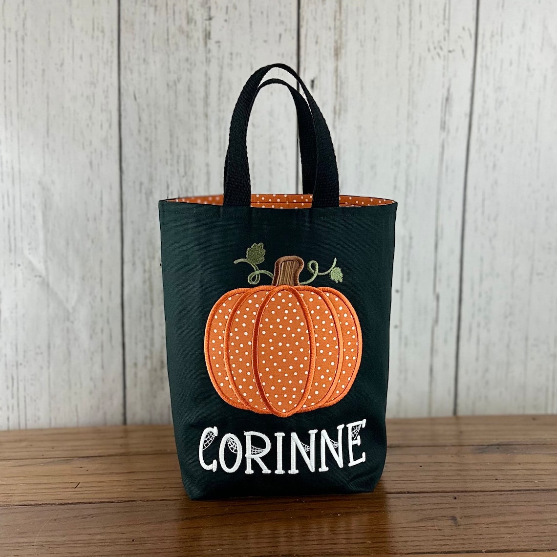 Personalized Kids Halloween Bag – Glow in the Dark Name