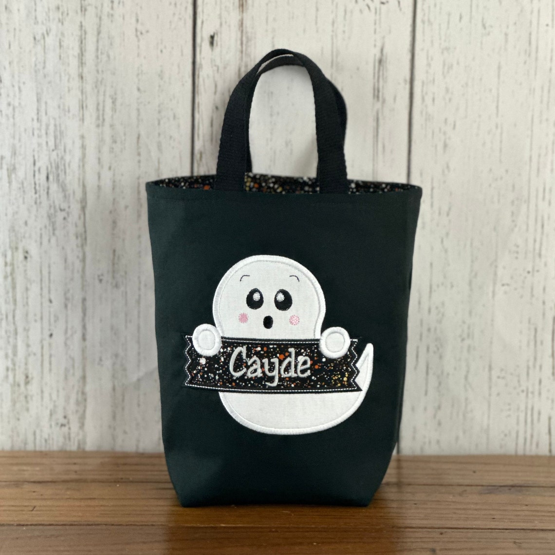 Personalized Kids Halloween Bag – Glow in the Dark Name