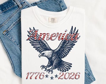 American PNG, Patriotic Bald Eagle, 4th of July, 250th, Digital Design