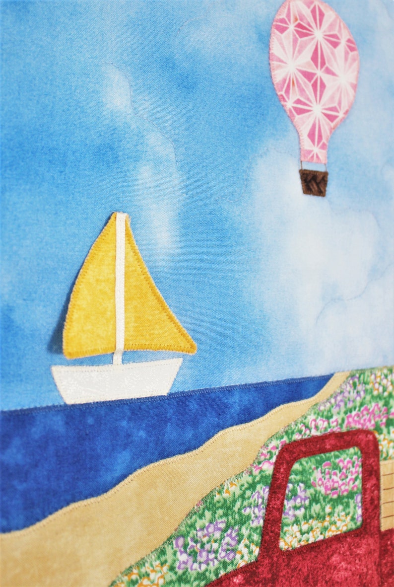 Applique quilt pattern for summer wall quilt with pickup Etsy