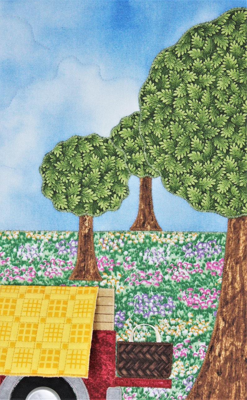 Applique quilt pattern for summer wall quilt with pickup Etsy