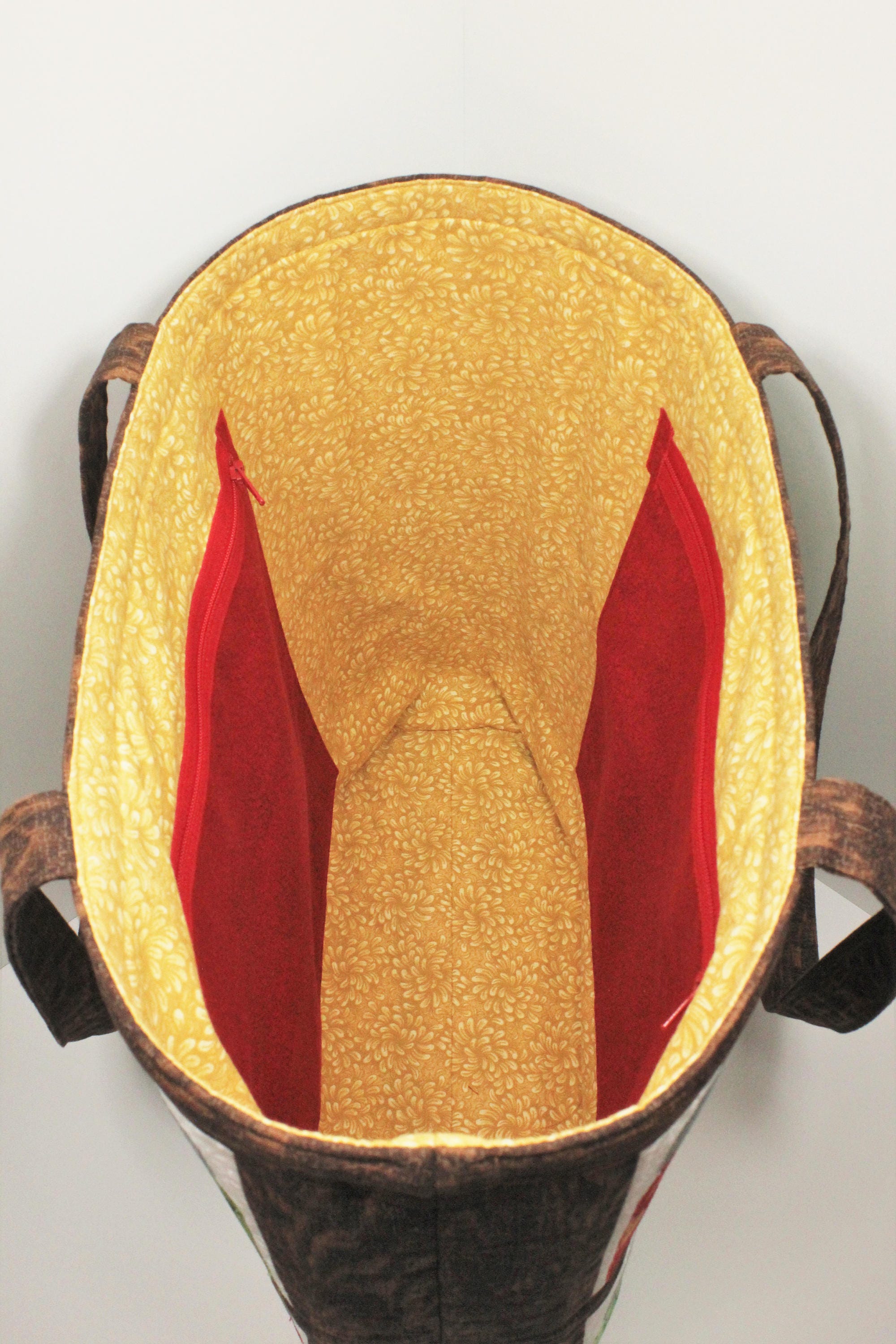 Canning jars tote bag pattern with fruit and vegetable fabric Etsy