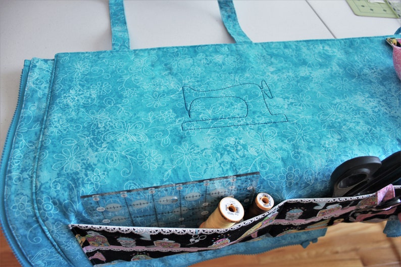 PDF PATTERN Sewing Mat Bag for sewing machine mat organizer/tote bag: travel tote for sewing with ironing pad, pincushion, trash catcher image 6