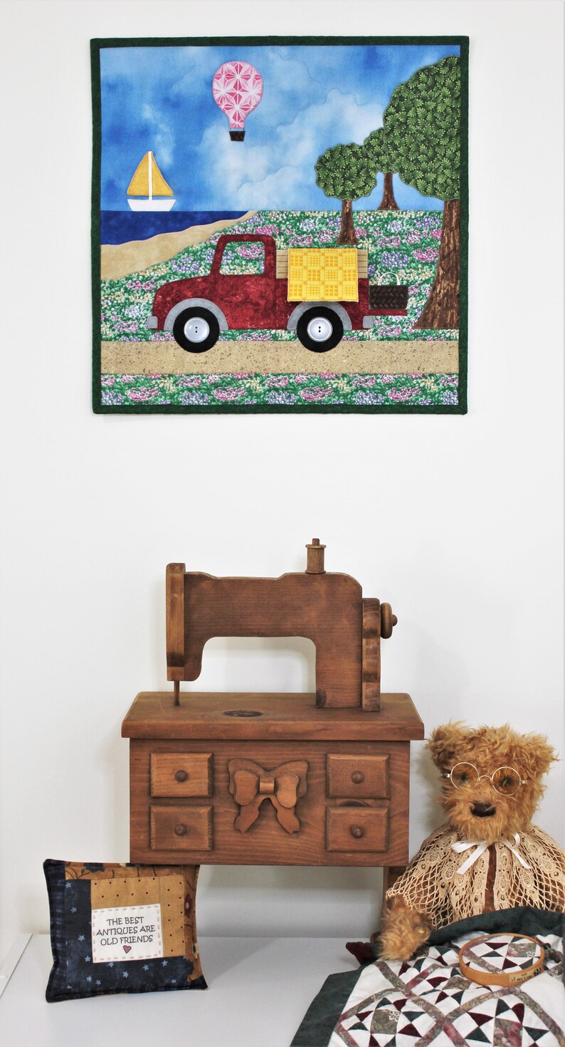 Applique quilt pattern for summer wall quilt with pickup Etsy