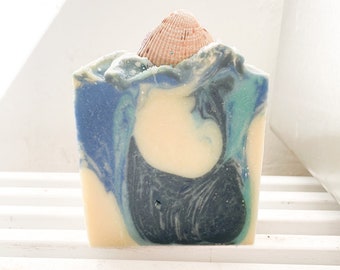 BEACHY SOAP 9 oz. , Organic Moisturizing Face and Body soap, Limited Fragrance