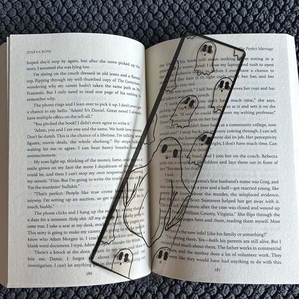 Ghost & Friends Bookmark - Clear