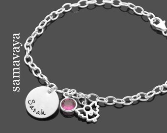 Bracelet pour filles de baptême gravé ANGEL 925 argent nom bracelet baptême bijoux nom ange gardien cristal nom pendentif baptême bracelet