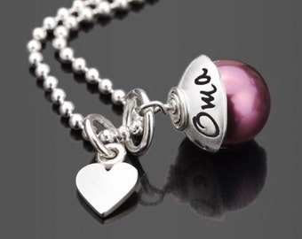 Kette Schmuck Geschenk Oma Gravur BESTE OMA 925 Silber personalisiert Herz Muttertag Mutter Mama Frau