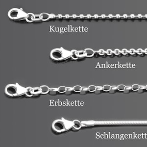 Silver chain Silver necklace optionally 40 45 50 60 70 80 or 90 cm ball chain anchor chain pea chain or snake chain made in Germany