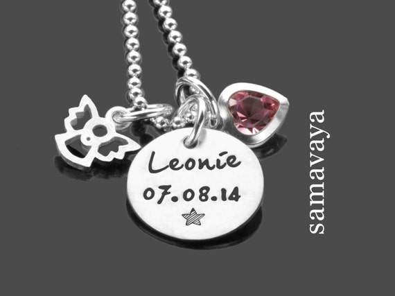 Collier Enfant Fille Ange En Argent 925 Avec Pendentif Cristal - Bijou Baptême Et Anniversaire