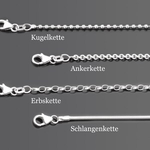 Partnerkette Partnerschmuck Gravur goldene Hochzeit Was Wär Ich Ohne Dich 925 Silber Kette Herz Wunschtext Namen Bild 4