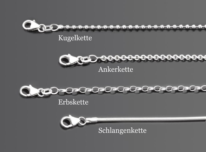 Partnerkette Partnerschmuck Gravur goldene Hochzeit Was Wär Ich Ohne Dich 925 Silber Kette Herz Wunschtext Namen Bild 4