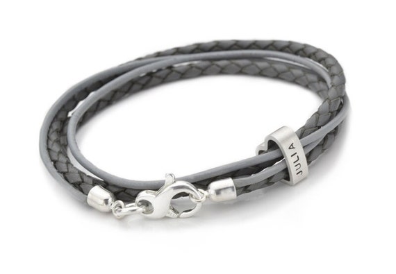 Set 2 Bracciali Di Coppia In Acciaio Personalizzabili Con - Foto 7