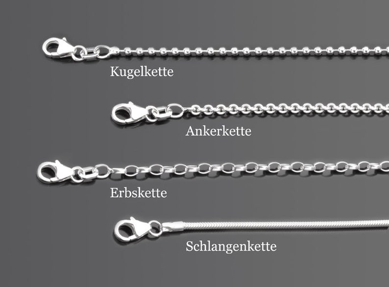 Namenskette mit Gravur In My Heart Crystal 925 Silberkette Familienschmuck personalisiert Geburtsstein personalized name necklace Bild 4