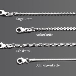 Kette mit Gravur Namenskette Namensperle LYHO STERN 925 Silber Kette Wunschtext personalisierter Schmuck Geschenk Mama Oma Freundin Frau Bild 3