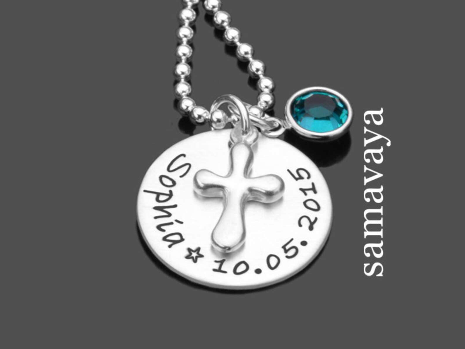 Baptism Gift Baptism Necklace Boy With Engraving Baptism Etsy UK