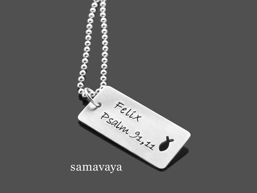 Chain Communion Boy BLESSING 925 Silver Chain Name Chain Gift Etsy