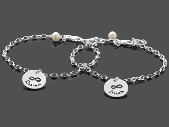Bracciale Donna Infinito Cuore Regolabile – Argento, Con Confezione Regalo In Rafia – Simbolo Amore Eterno E Amicizia