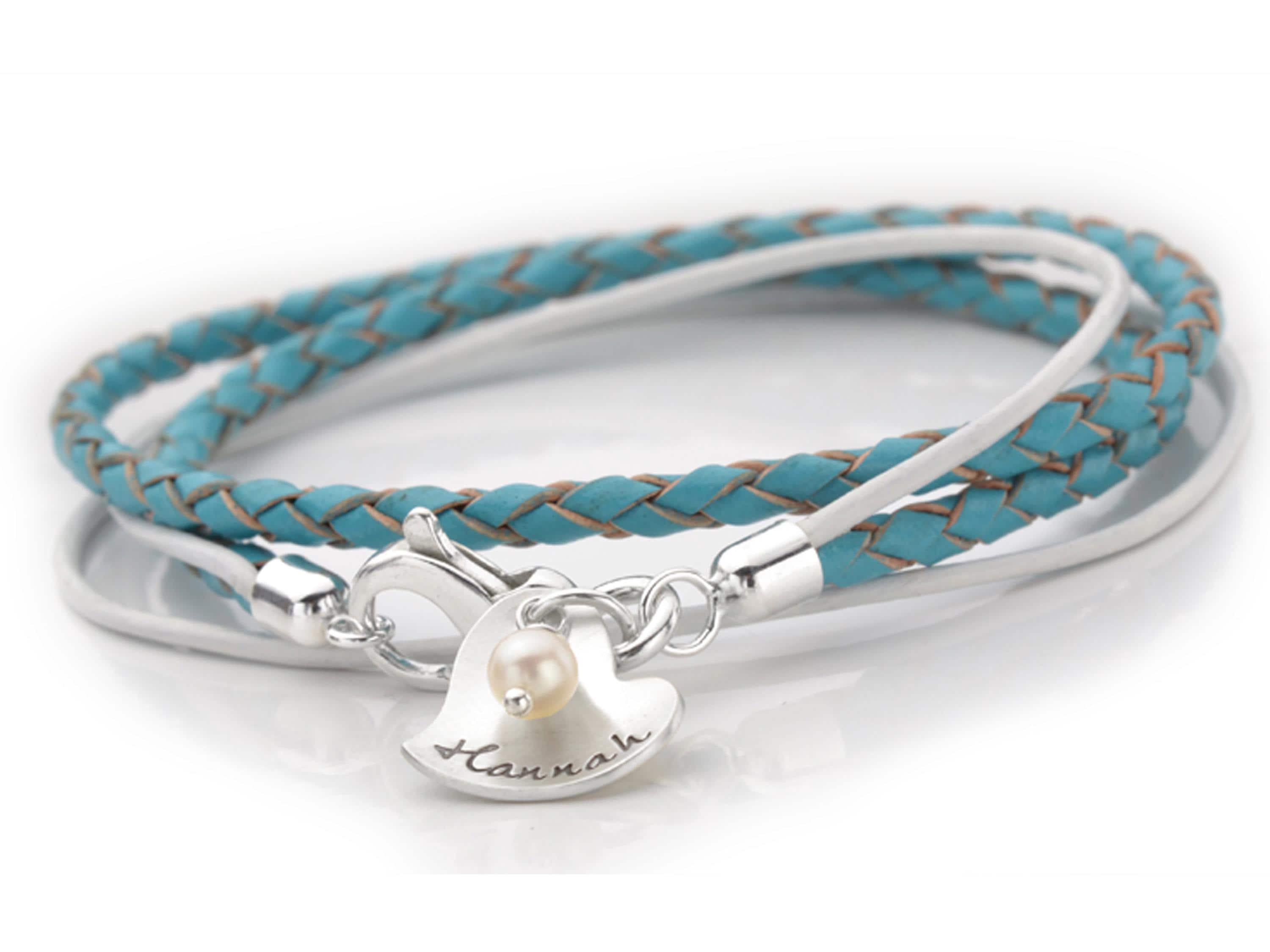Bracciale Retrò In Pelle Blu | Disponibile! | Lucleon - Foto 2