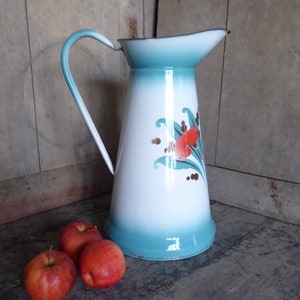 French enamelware jug