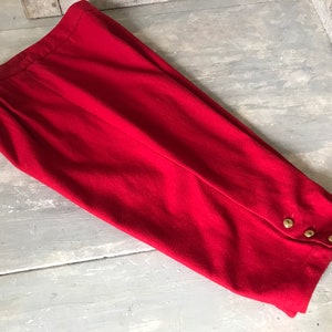 Pair of red knee breeches made by Regifilm, Paris