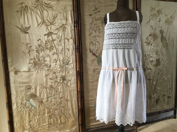 Antique cotton petticoat