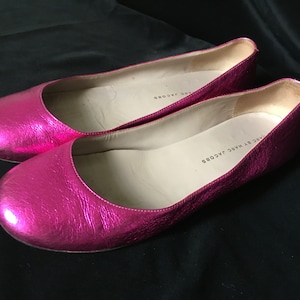 Marc by Marc Jacobs ballerinas in pink metallic leather