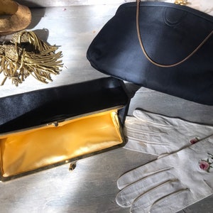 Two 1950s satin bags