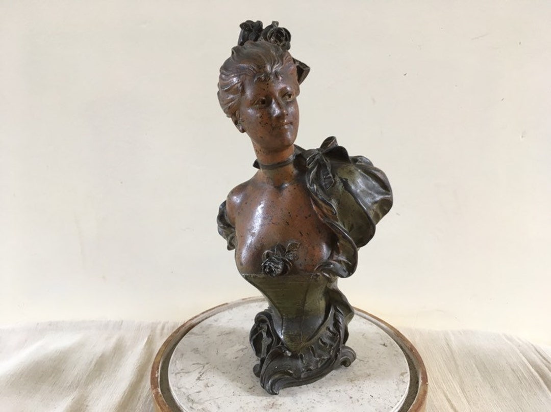 Bronze Bust by Ernest-justin Ferrand 