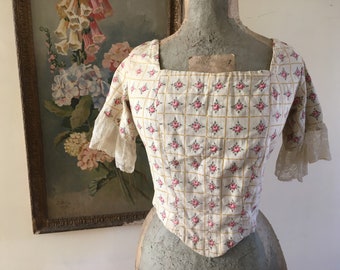 Victorian 1850s style corset bodice