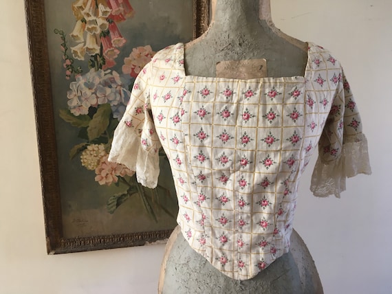 Victorian 1850s style corset bodice
