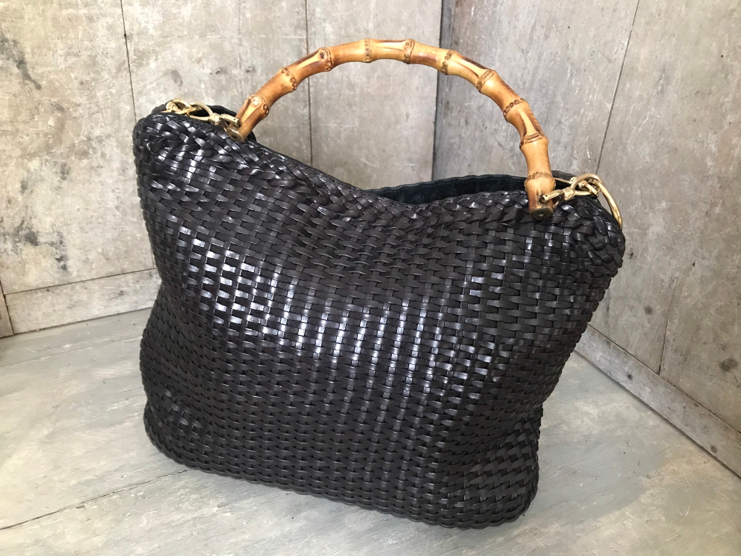 Gucci woven bag on sale