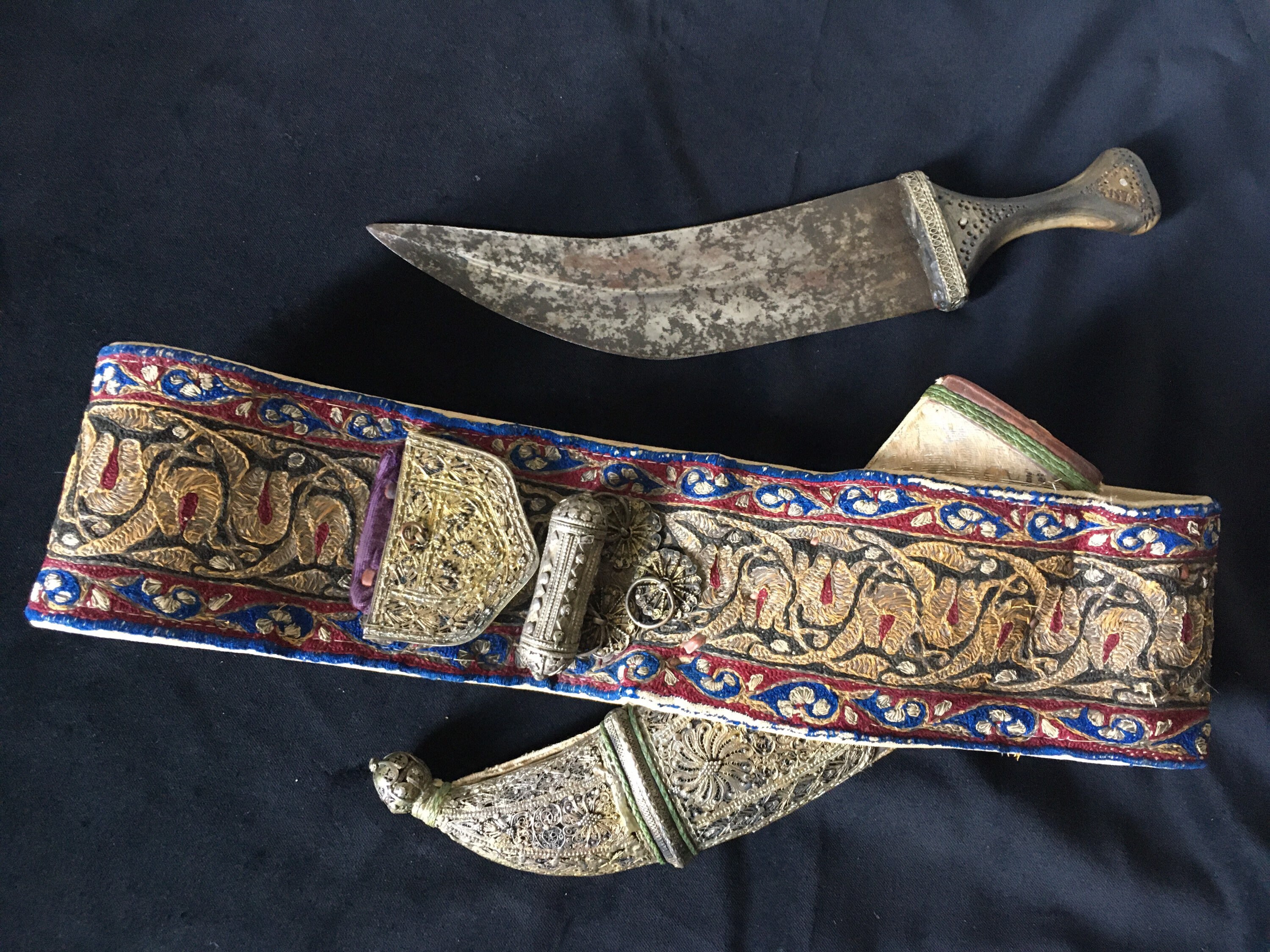 Antique Yemeni Jambiya and Belt Etsy UK