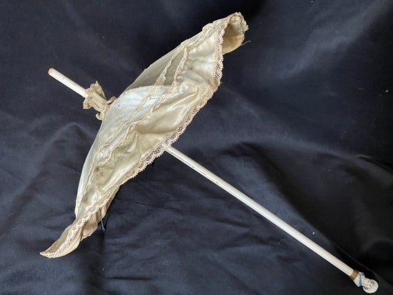 Antique silk publicity parasol - image 1
