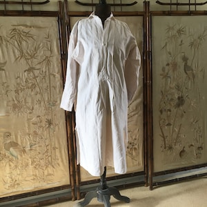 Old French rustic linen shirt or biaude