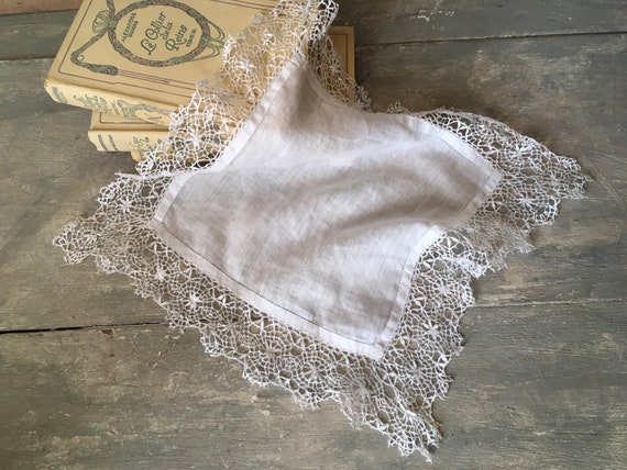 Antique wedding handkerchief - image 3