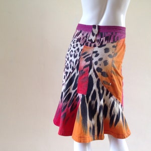1980s Vintage Leopard print skirt by Just Cavalli