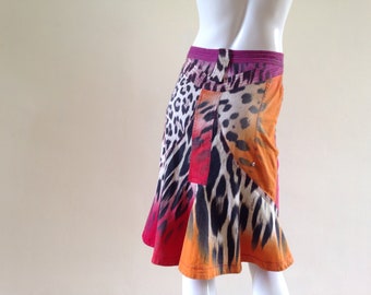 1980s Vintage Leopard print skirt by Just Cavalli