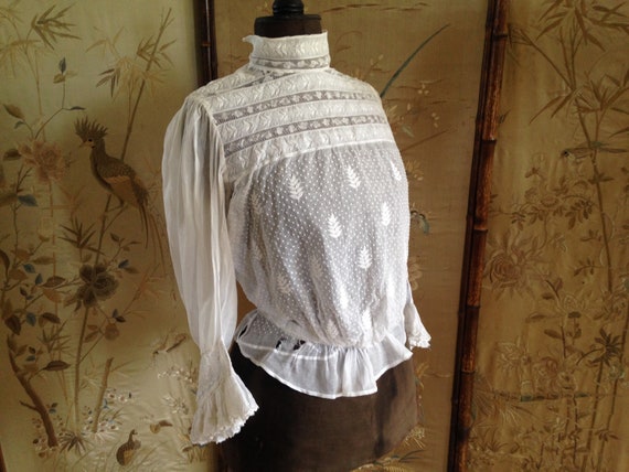 Edwardian white blouse