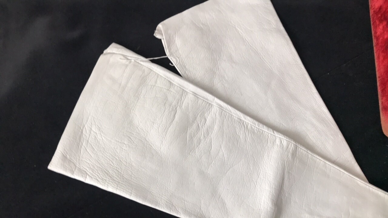 Vintage Pale Grey Leather Gloves Unworn Etsy